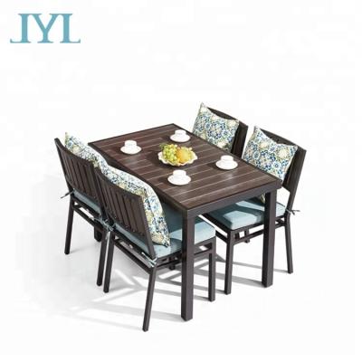 China UV - Resistant Outdoor Aluminum Frame Cafe Furniture Set Restaurant Furniture for sale