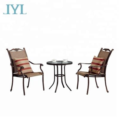 China UV-Resistant Metal Frame Furniture Outdoor Dining Room Set Aluminum Furniture for sale