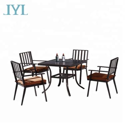 China UV-Resistant Rustproof Cast Aluminum Dining Sets Outdoor Metal Garden Furniture for sale