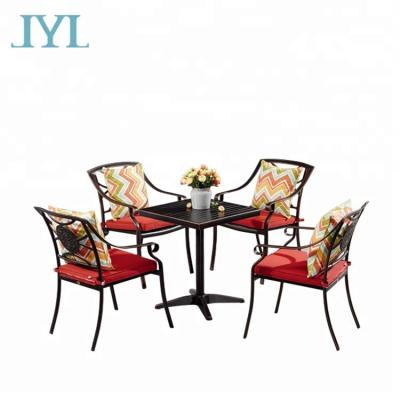 China UV-resistant high quality cast aluminum outdoor dining patio furniture for sale