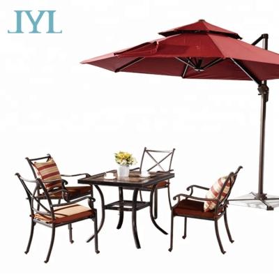 China UV-Resistant Brown Cast Aluminum Garden Sofa Outdoor Furniture In Garden Sets for sale