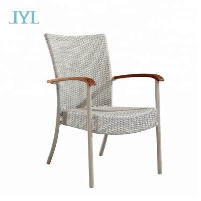 China UV-resistant durable garden rattan wicker chair for hotel project cafe shop for sale