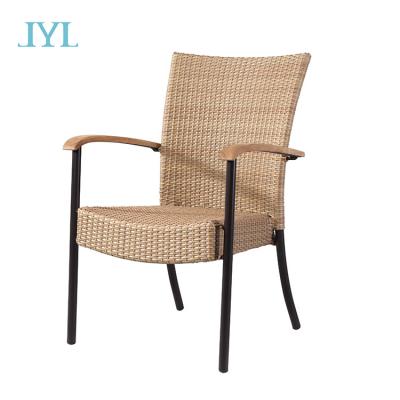 China Rattan Wicker Chair Flat Outdoor Chair UV-Resistant Garden Chair for sale