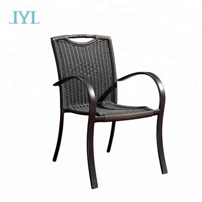 China UV-Resistant Waterproof Aluminum Single Chair Lounge Rattan Sofa Outdoor Balcony Chair for sale