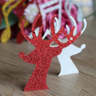 China Festival Stuff Merry Christmas Cardboard Ornaments Santa Claus Christmas Gifts New Year Favors Christmas Table Decorations Supplies for sale