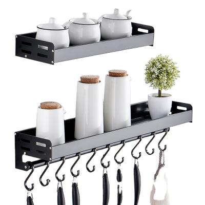 China Good Quality Viable Wholesale Customized Kitchen Rack Wall Hanging Storage Shelf for sale