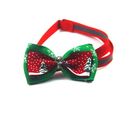 China Viable Factory Hot Selling Multiple Christmas Cat Bow Ties Pet Dog Multiple Optional Accessories for sale