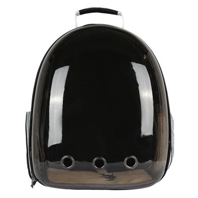 China 2021 Breathable New Design Airline Approved Transparent Pet Carrier Dog Cat Transport Carrier Pet Travel Backpack for sale