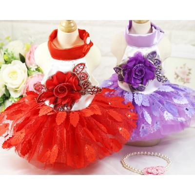 China Sustainable Pet Clothes Cute Dog Summer Dress Up Spring Summer Dog Dress Dog Costume for sale