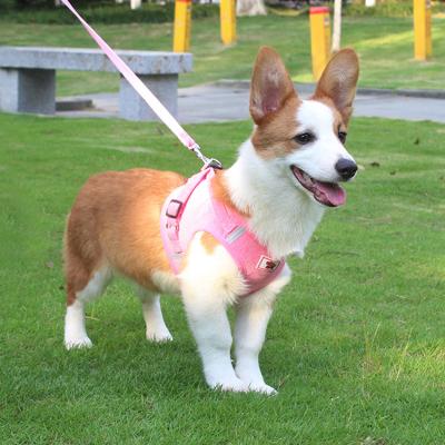 China Wholesale Custom Breathable Reflective Mesh Solid Pet Reflective Dog Harness for sale