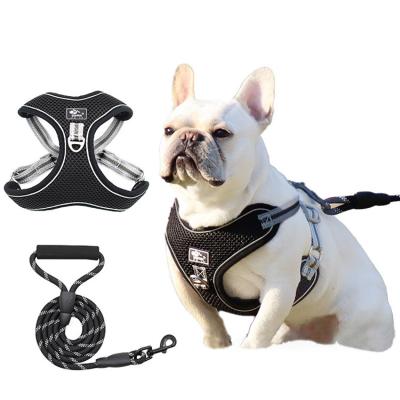 China Luxury Reflective Mesh Padding No Slack Pet Reflective Vest Pull Front Range Dog Harness for sale