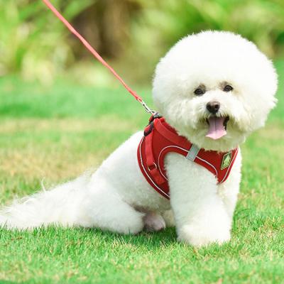 China High Quality Adjustable Breathable Mesh Custom Printed Soft Reflective Dog Harness for sale