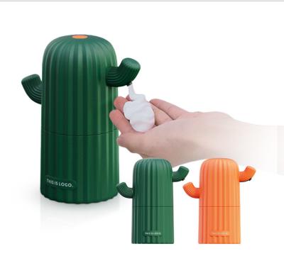 China Hot Cute Foam Soap Dispenser Sale Green Plant Cactus Liquid Soap Dispenser Table Holder Hand Soap Dispenser for sale