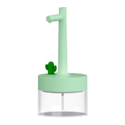 China Creative Wall Mounted Foam Soap Dispenser New Design Cactus Foam Dispenser Green Cactus Soap Dispenser for sale