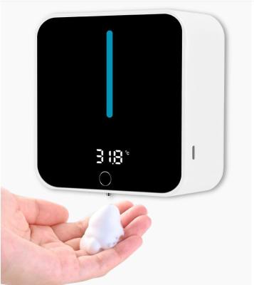 China Foam Soap Dispenser 2021 New Product 2 in 1 Foam Dispenser with Scent Diffuser and Temperature Display for sale