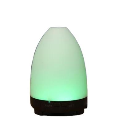 China Household Basic Essential Oil Remote Control Wooden Diffuser With Rotating Color Night Light for sale