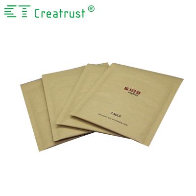 China Durable Wholesale Bags Messenger Packaging Customized Logo 150*180mm Creatrust Durable Kraft Bubble Mailer Envelope NC 110gsm; GUA 60gsm for sale