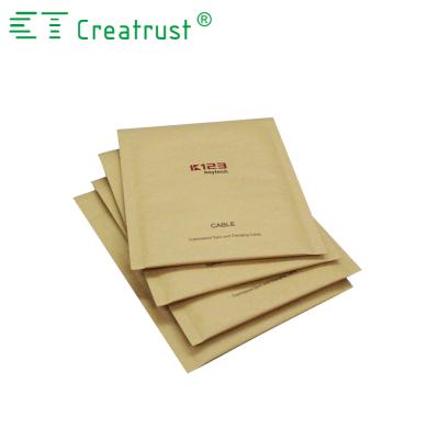 China Non-Toxic Eco-Friendly Waterproof Original Kraft Custom Color Laminated With Bubble Barrier Materia Natural Color Padded Kraft Wrap for sale