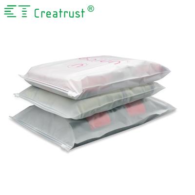 China Recyclable Custom Printed Clothes Pack Plastic Logo Slider Zip Bags for sale