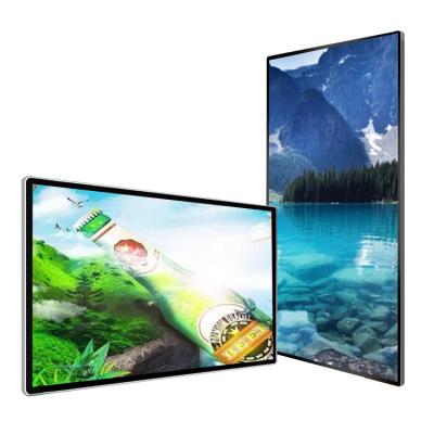 China Indoor 32 43 49 55 65inch Floor Standing Digital Advertising Screen Wall Mounted Advertising LCD Display OEM/ODM for sale