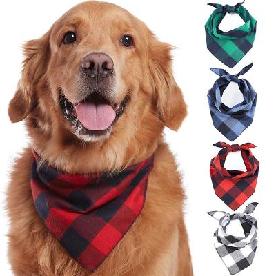 China Viable Personalized Adjustable Blank Grooming Christmas Birthday Dog Bandana Set for sale