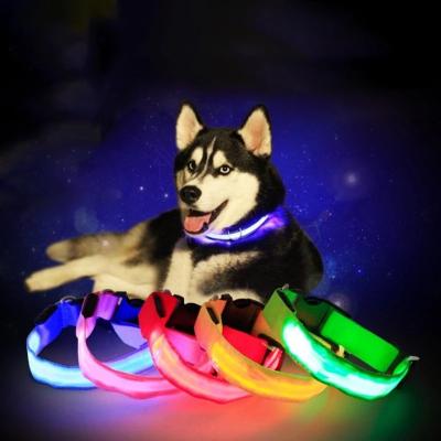 China Lights Flashing In Dark Pet Collar Night Safety Light Dog Neck Strap Purses LED Dog Collar Light Up Collars Pet Supplies for sale