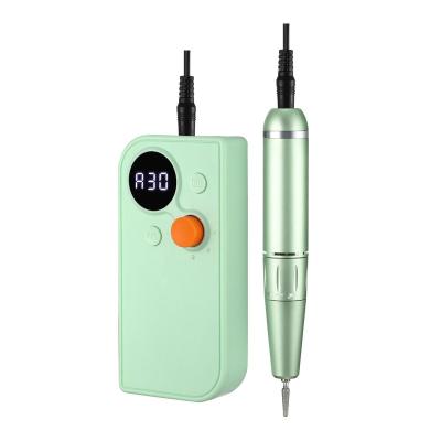 China High Quality 2022 Nail Polisher 2400mAh Cordless Drill Machine 30000rpm Rechargeable Nail File Electric Nail File for sale