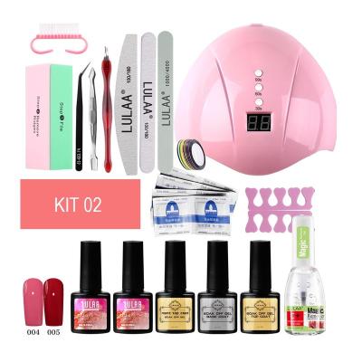 China Fashionable Gel Nail Polish Art Starter Kit With 36W LED Nail Lamp Lamp Tool Kit Private Label Nail And Manicure Tools for sale