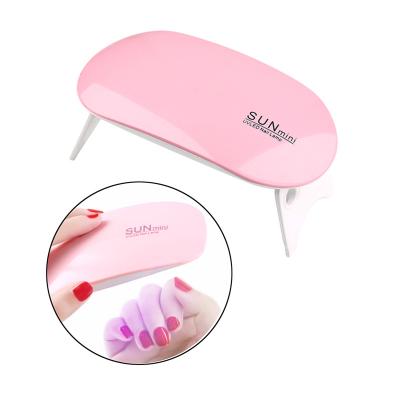 China Portable Mini UV Gel Nail Light Dryer USB Cable 6W Mouse Bend Design Nail Lamp SUN Polish Cheap Led Nail Light for sale