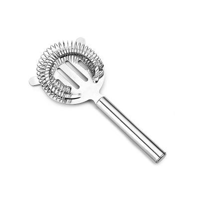 China Sustainable Hot Sale Amazon Bar Accessories Stainless Steel Strainer High Quality Cocktail Strainer for sale