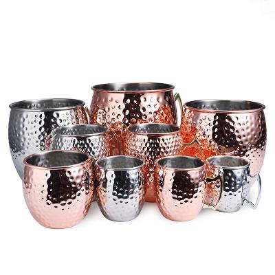 China Amazon Sustainable Hot Selling Various Size Moscow Mule Mugs 304 Stainless Steel-Copper Coffee Mugs for sale