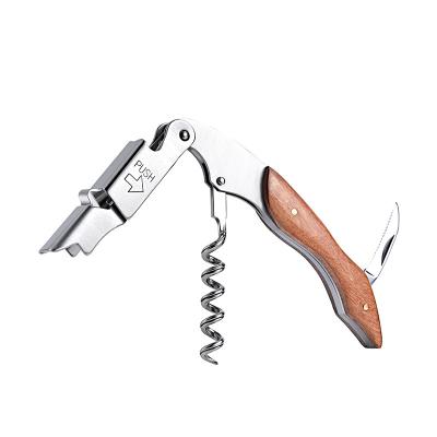 China Amazon Success 2022 Sustainable Servers Twist Colorful Corkscrew Stainless Steel Wine Key for sale