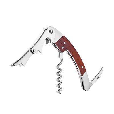 China Amazon Viable Hot Selling Bar Tools Multifunctional Double Hinge Corkscrew Bottle Opener Wine Server for sale