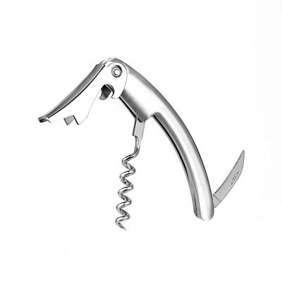 China Viable Wholesale Cheap Metal Curved Amazon Bar Wine Bottle Opener 3-in-1 Corkscrew For Bar for sale