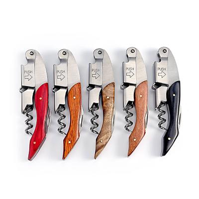 China Viable Multifunctional Customizable Bar Accessories Corkscrew Adjustable Multicolor Wine Opener for sale