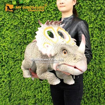 China Attractions for Dino Park MyDino P-1801 Model Halloween Props Diabloceratops Realistic Hand Puppet for sale