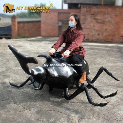 China Attractions For Parks MY Life Size Dino Animatronic Animal Car Beetle Ride DR010 For Kids for sale