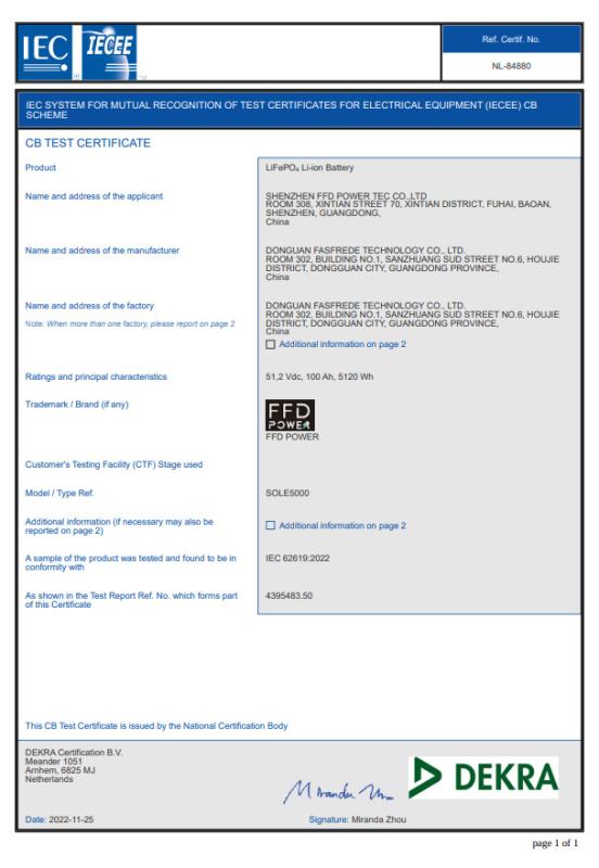 IEC - Dongguan Fasfrede Technology Co., Ltd.