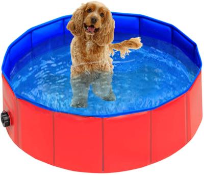 China Viable Collapsible Bath Foldable Pool Dog Pet Dog Pet Pool Bathing Tub Kiddie Pool for Dogs Cats and Kids for sale