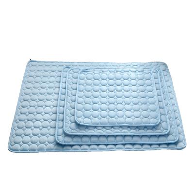 China Wholesale car silk seat cover pet summer ice maker bule cooling cool mat for sale