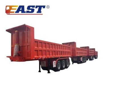 China Low Price IS 3 Axles Dump Truck High Quality Dump Trailer Semi Trailer Tilting Trailer for sale