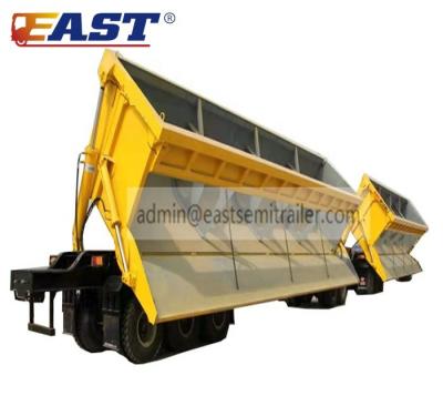 China Tipper Dump Semi Trailer 3 Axle 60t 80t Side Dump Truck Tipper Heavy Duty Side Dump Semi Trailer IS Trailer for sale