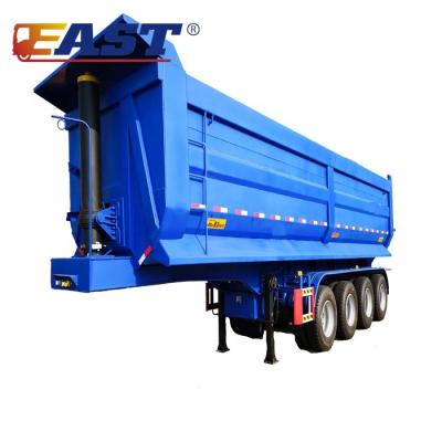 China EST Heavy Duty 4 Axle Truck Trailer Dump Semi Trailer Dumper For Sale 4 Axle Tipper Trailer Dump Trailer Tandem Tipper for sale