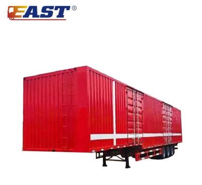 China EST 3 Axle Van Box Type Truck Trailer 40ft Van Container Semi Trailer for sale