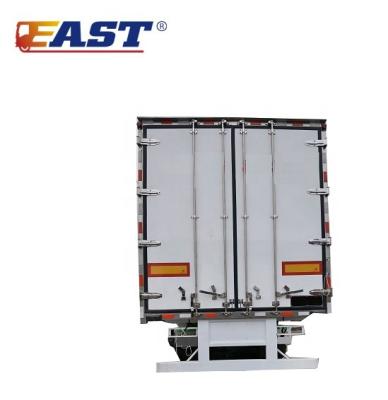 China Cold Truck Trailer 3 Axles Fresh Fruit Meat Seafood Ice Cream Delivery Trailer Fridge Freezer Trailer for sale