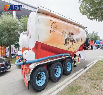 China Bulk Truck Trailer EST Cement Transport Bulk Cement Truck Trailers Bulk Power Cement Tank Semi Truck Trailer for sale