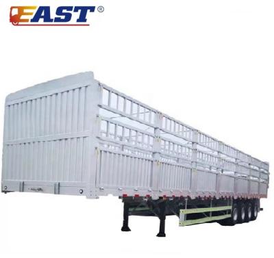 China Truck Trailer IS 30-100 Ton Stake Semi Trailer Popular Barrier Animal Transport Trailer Barrier Semi Trailer for sale