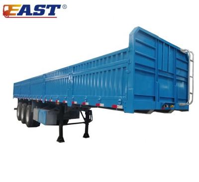 China Semi Truck Trailer Customized EAST Side Wall 50ton Drop Side Wall Barrier Barrier Trailer Semi Truck Trailer for sale