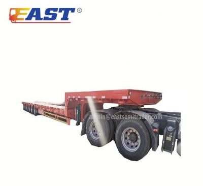 China IS Lowbed Trailer Truck Semi Trailer With Gooseneck Payload Demountable Low Bed Truck Trailer Modular Semi Trailer for sale