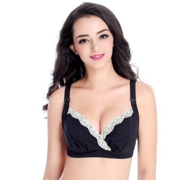 China QUICK DRY Super Soft Maternity Nursing Pregnant Mature Women Bra Nylon Ladies Push Up Bra for sale